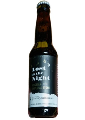 Cerveza Lost in the Night. Imperial Stout de Cervecería Transpeninsular
