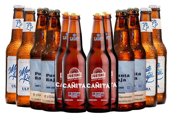 Pack de 12 cervezas Light de Top Beer MX