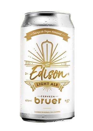 Cerveza Edison estilo Light Ale, de cervecería Bruer