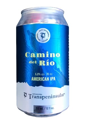 Cerveza Camino del Río. American IPA. Cervecería Transpeninsular