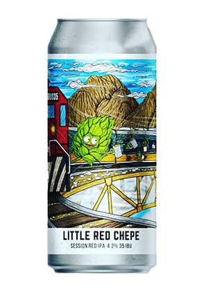 Cerveza Little Red Chepe. Red Session IPA.