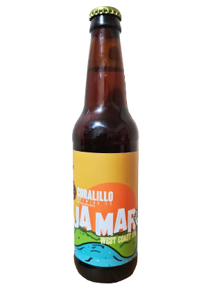 Cerveza Artesanal BajaMar. Una cerveza West Coast IPA de cervecería Coralillo